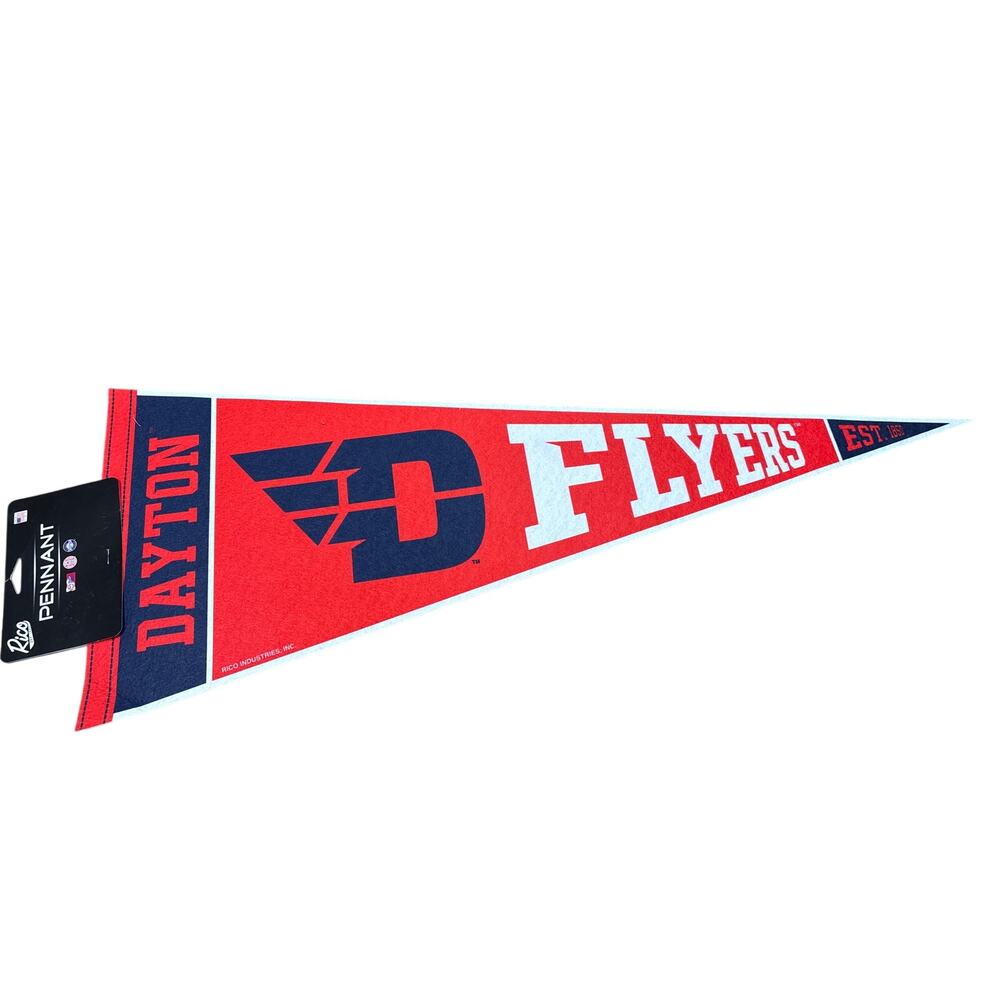 NWT Dayton Flyers Rally Standard 12x30 Pennant - Red officially licensed RICO